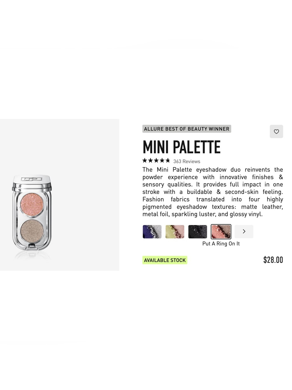 Rabanne Mini Eyeshadow Palette Duos, Set of 3 (LIKE NEW) - Picture 9 of 11